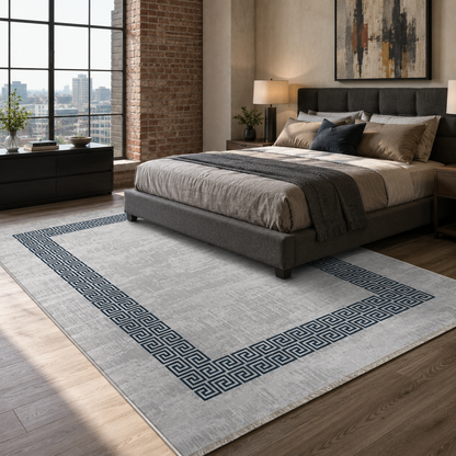 RW7051 washable chenille rug texture and pattern detail