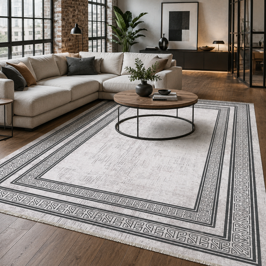 RW7054 washable chenille area rug