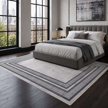 RW7054 washable chenille rug texture and pattern detail