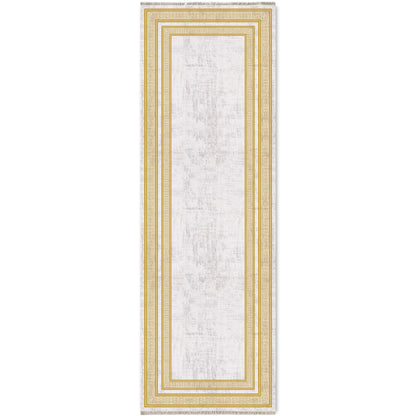 RW7055 washable chenille area rug viewed from above