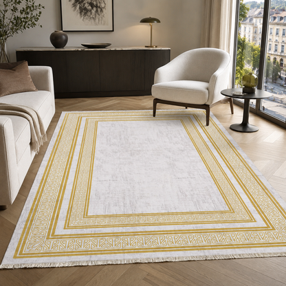 RW7055 washable chenille rug texture and pattern detail