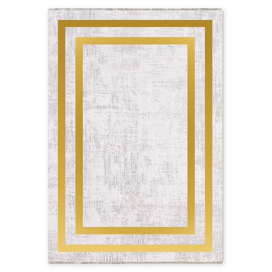 Crown Floral Soft Grey Traditional Washable Rug