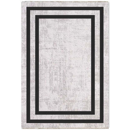 RW7057 washable chenille area rug viewed from above