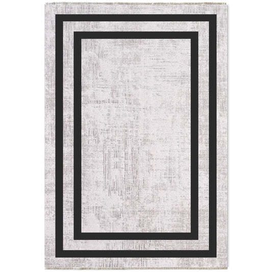 RW7057 washable chenille area rug viewed from above