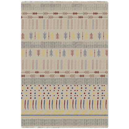 RW7058 washable chenille area rug viewed from above