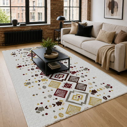 RW7059 washable chenille area rug