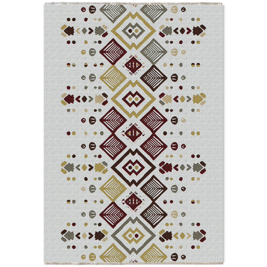 RW7059 washable chenille area rug viewed from above