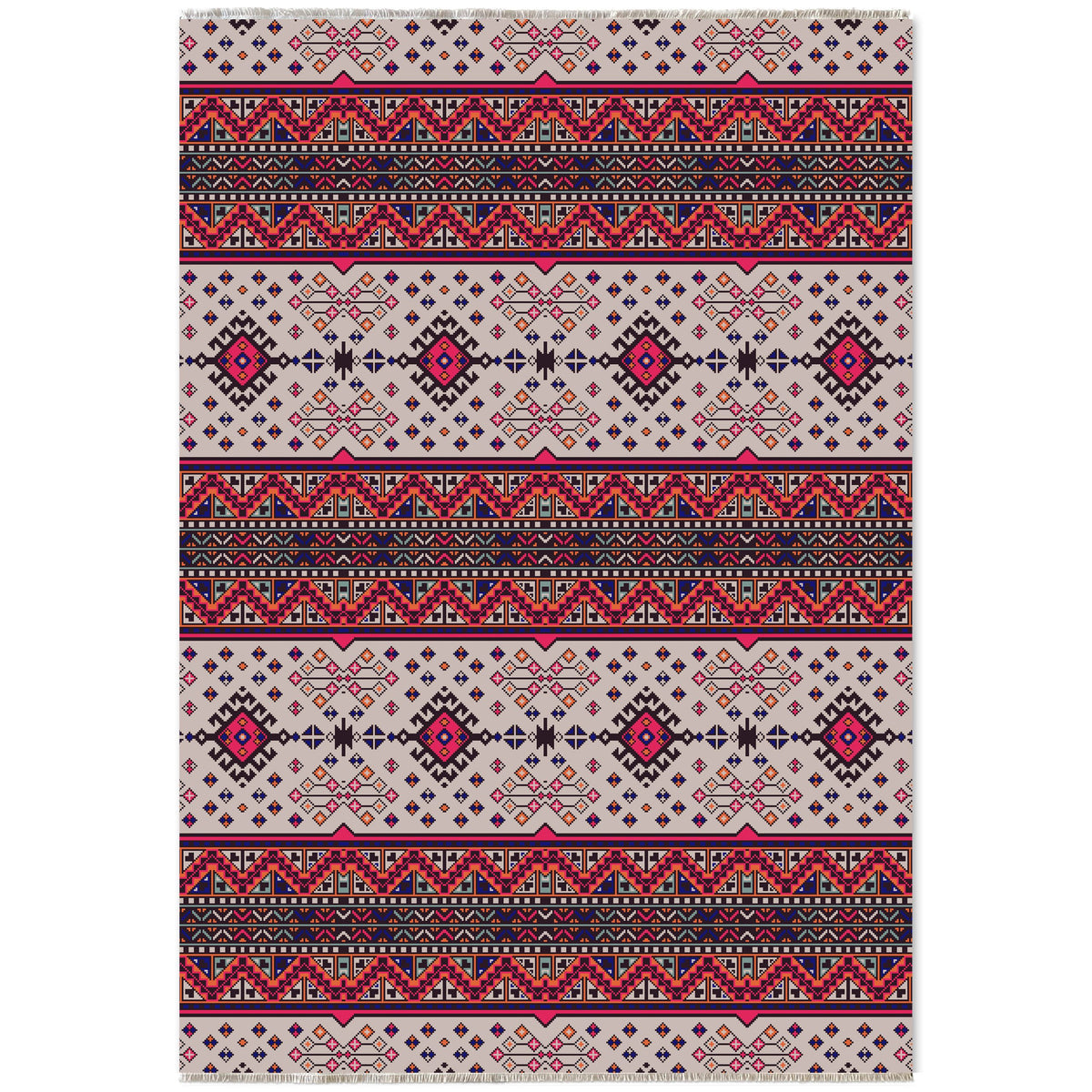 RW7060 washable chenille area rug viewed from above