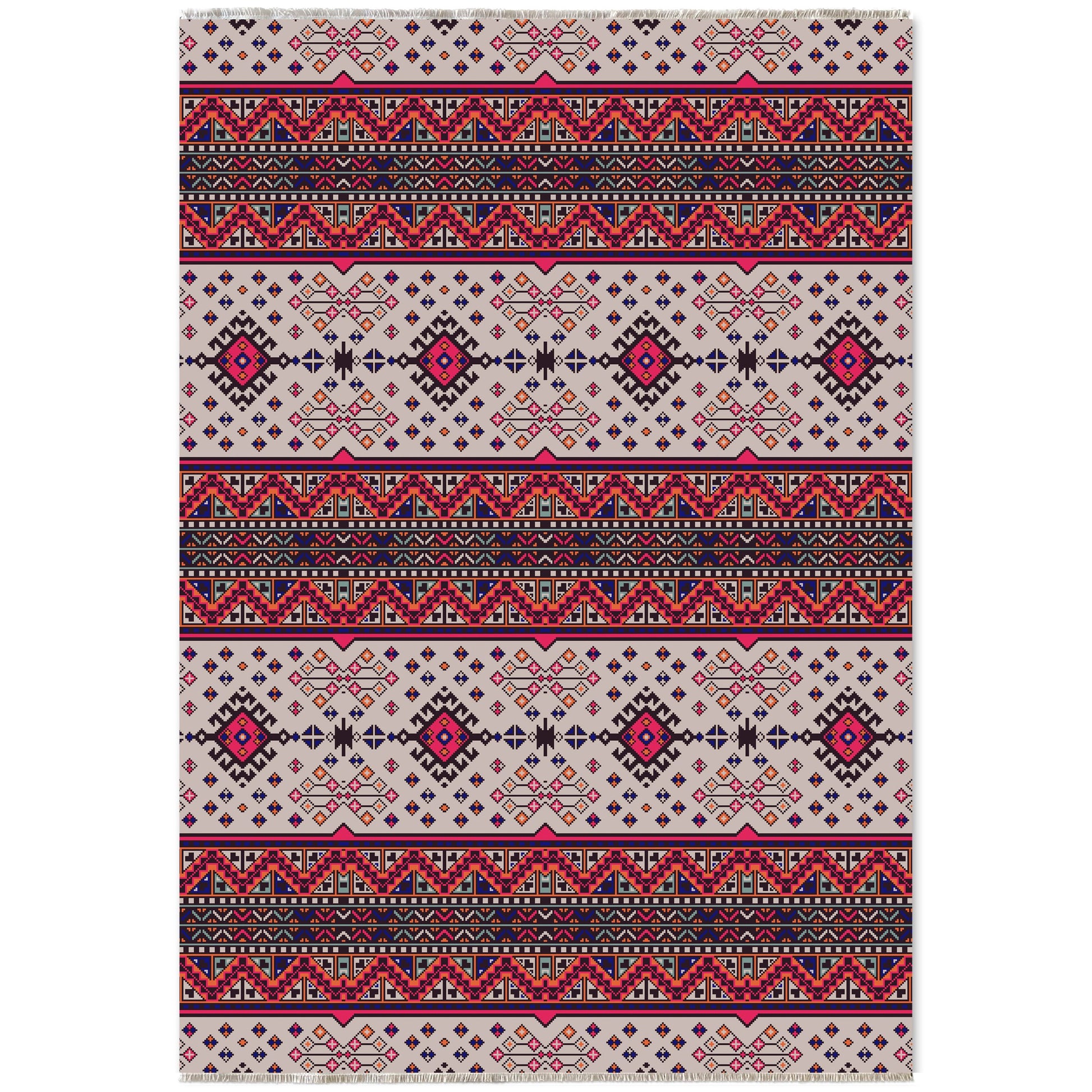 RW7060 washable chenille area rug viewed from above