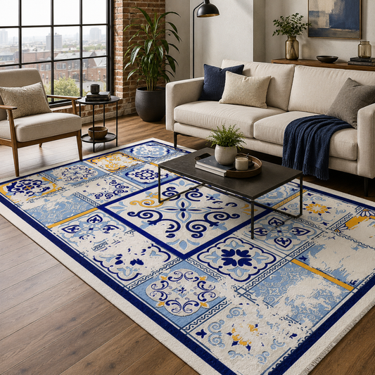 RW7063 washable chenille area rug