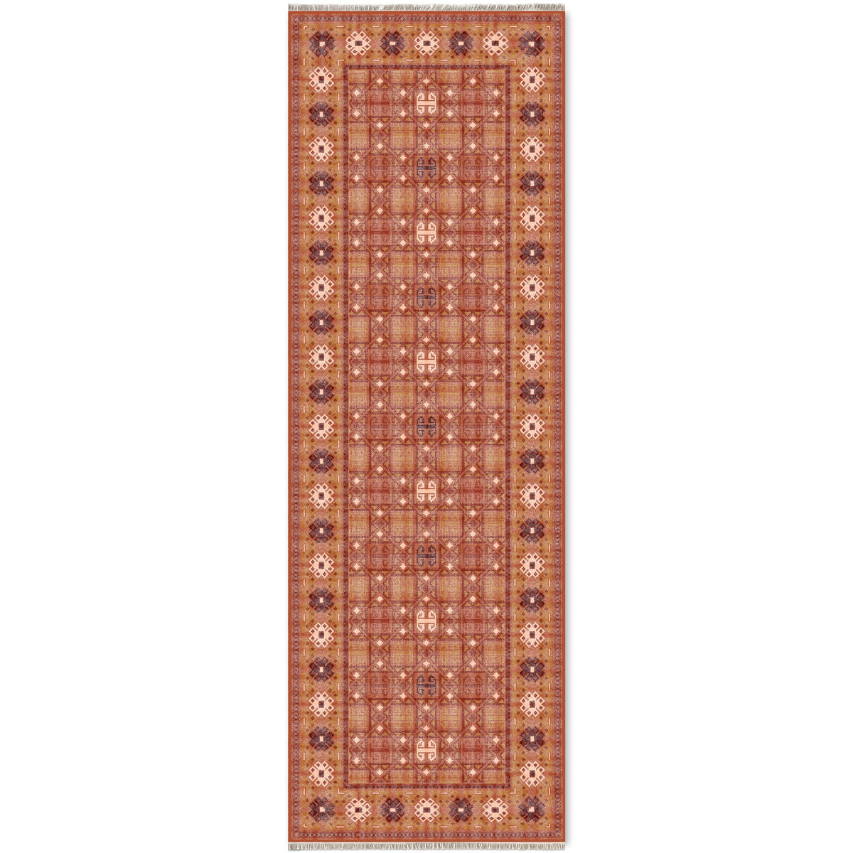 RW7064 washable chenille area rug viewed from above