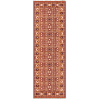 RW7064 washable chenille area rug viewed from above