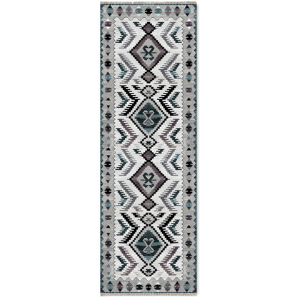RW7065 washable chenille area rug viewed from above