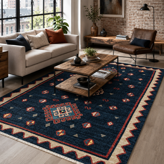 RW7068 washable chenille area rug