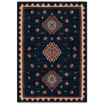 RW7068 washable chenille area rug viewed from above