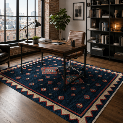 RW7068 washable chenille rug texture and pattern detail