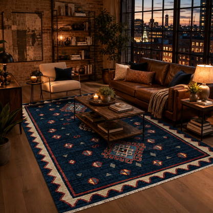 RW7068 washable chenille rug texture and pattern detail