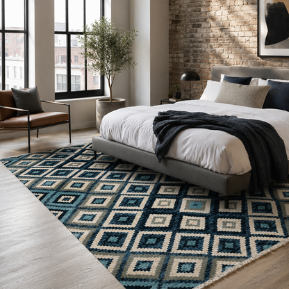 RW7070 washable chenille rug texture and pattern detail