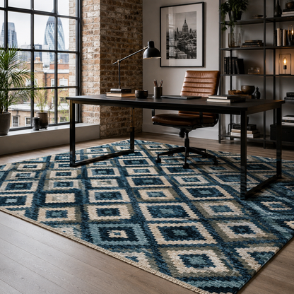 RW7070 washable chenille rug texture and pattern detail