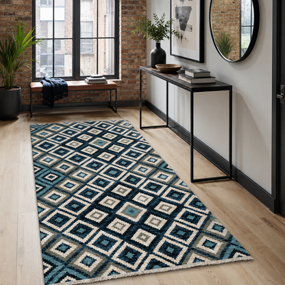 RW7070 washable chenille rug texture and pattern detail