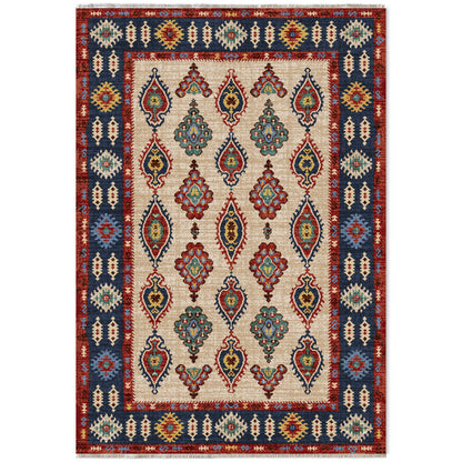 RW7071 washable chenille area rug viewed from above