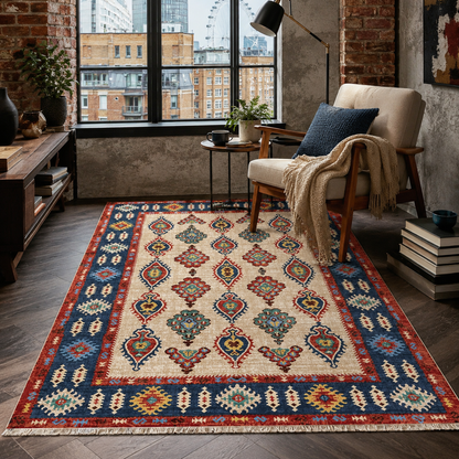 RW7071 washable chenille rug texture and pattern detail