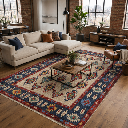 RW7071 washable chenille rug texture and pattern detail