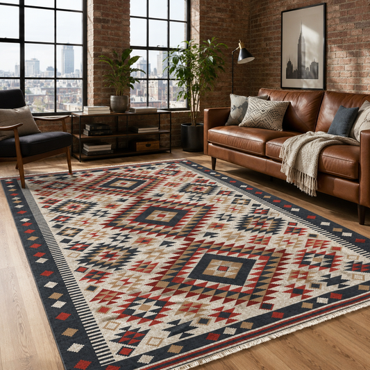 RW7072 washable chenille area rug