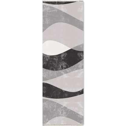RW7073 washable chenille area rug viewed from above