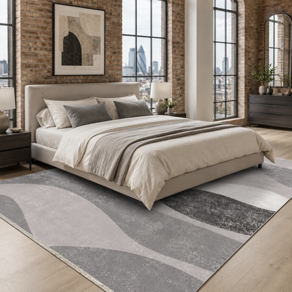 RW7073 washable chenille rug texture and pattern detail