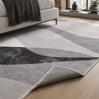 RW7073 washable chenille rug texture and pattern detail