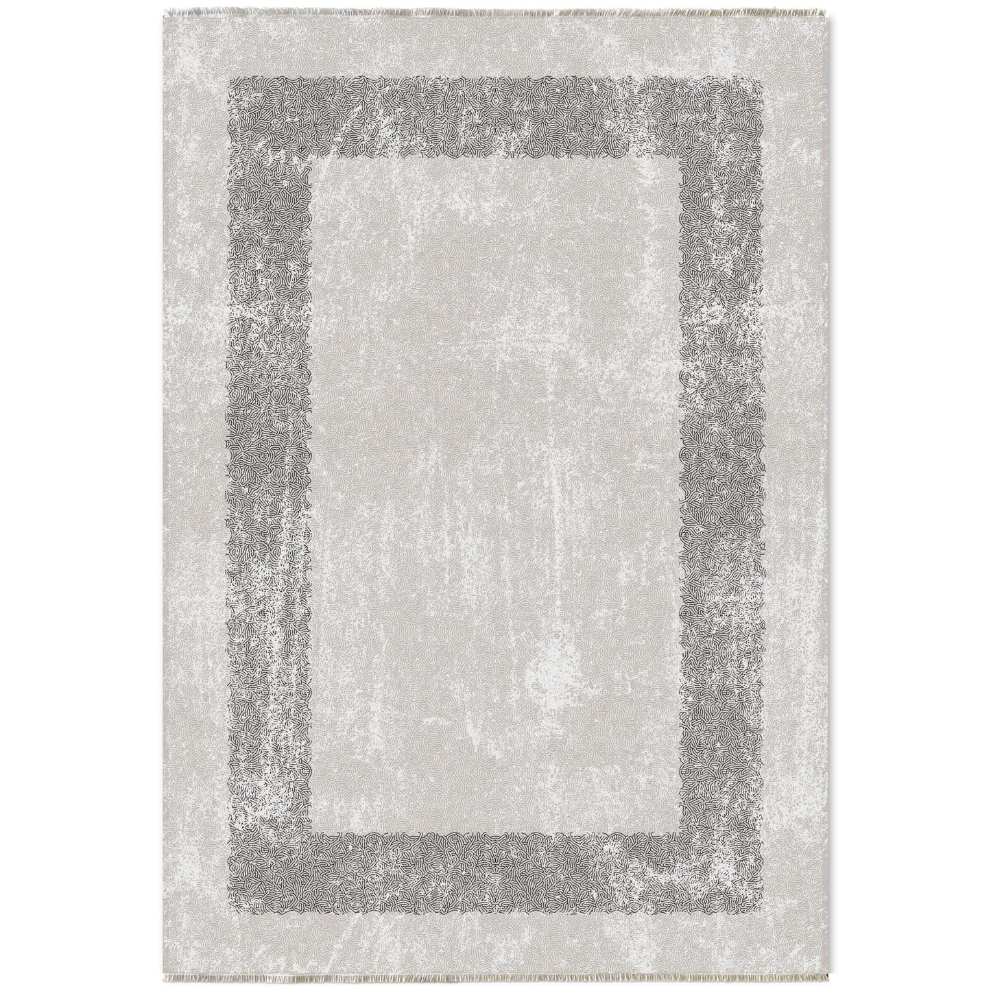 RW7074 washable chenille area rug viewed from above