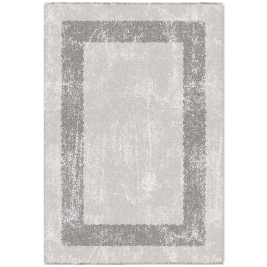 RW7074 washable chenille area rug viewed from above