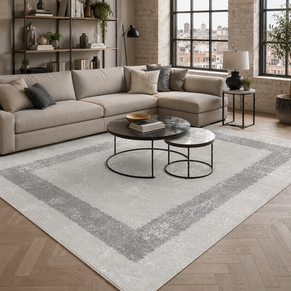 RW7074 washable chenille rug texture and pattern detail