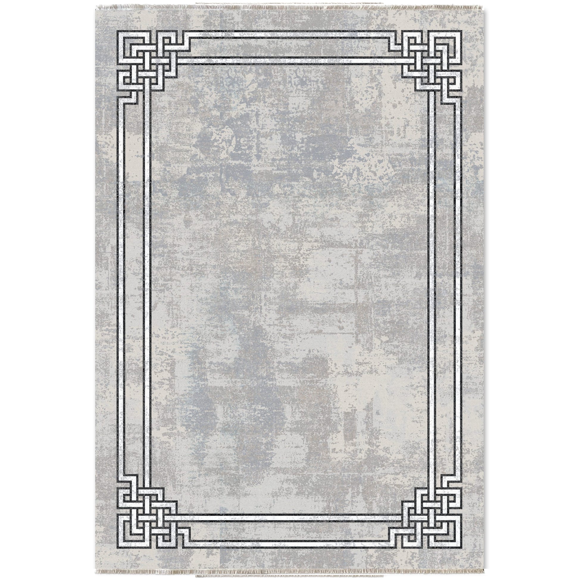 RW7076 washable chenille area rug viewed from above