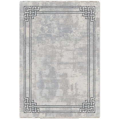 RW7076 washable chenille area rug viewed from above