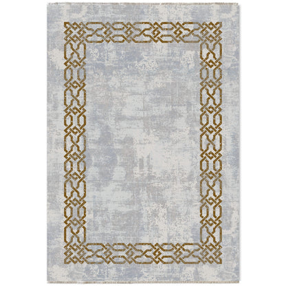 RW7078 washable chenille area rug viewed from above