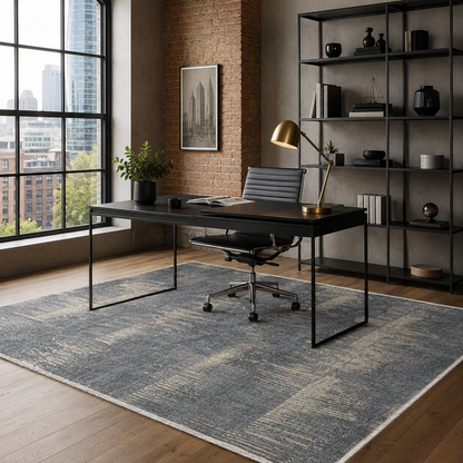 RW7079 washable chenille rug texture and pattern detail