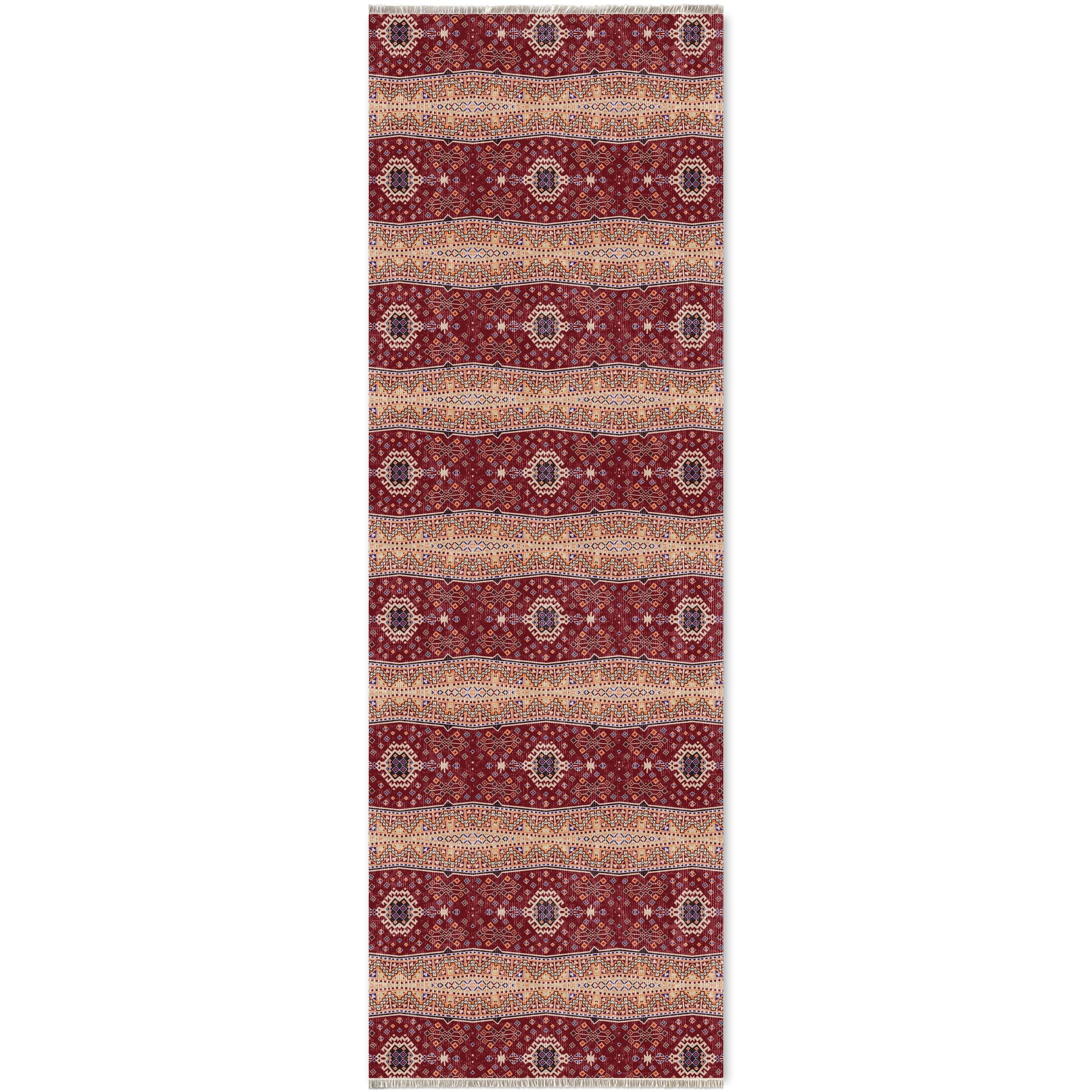 RW7080 washable chenille area rug viewed from above