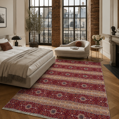 RW7080 washable chenille rug texture and pattern detail