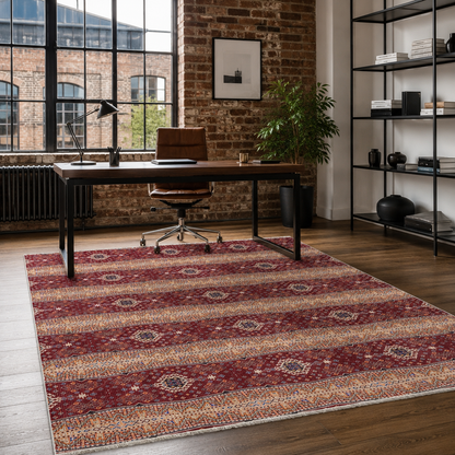 RW7080 washable chenille rug texture and pattern detail