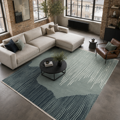 RW7081 washable chenille rug texture and pattern detail