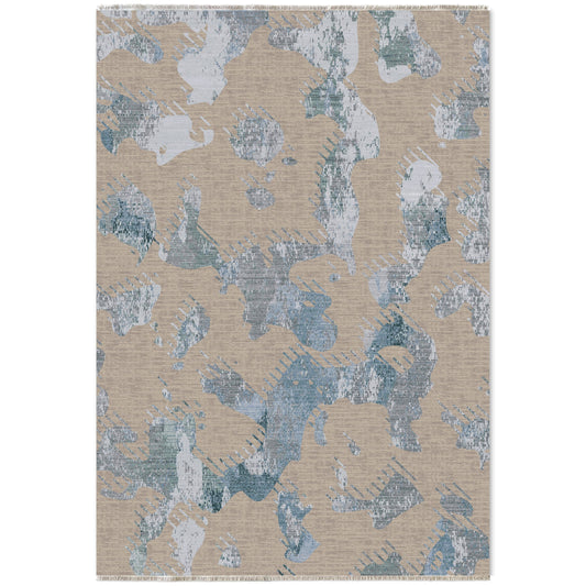 RW7083 washable chenille area rug viewed from above