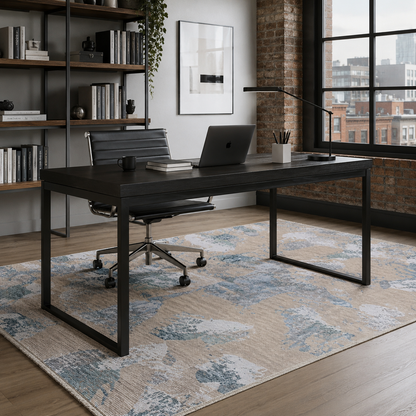 RW7083 washable chenille rug texture and pattern detail