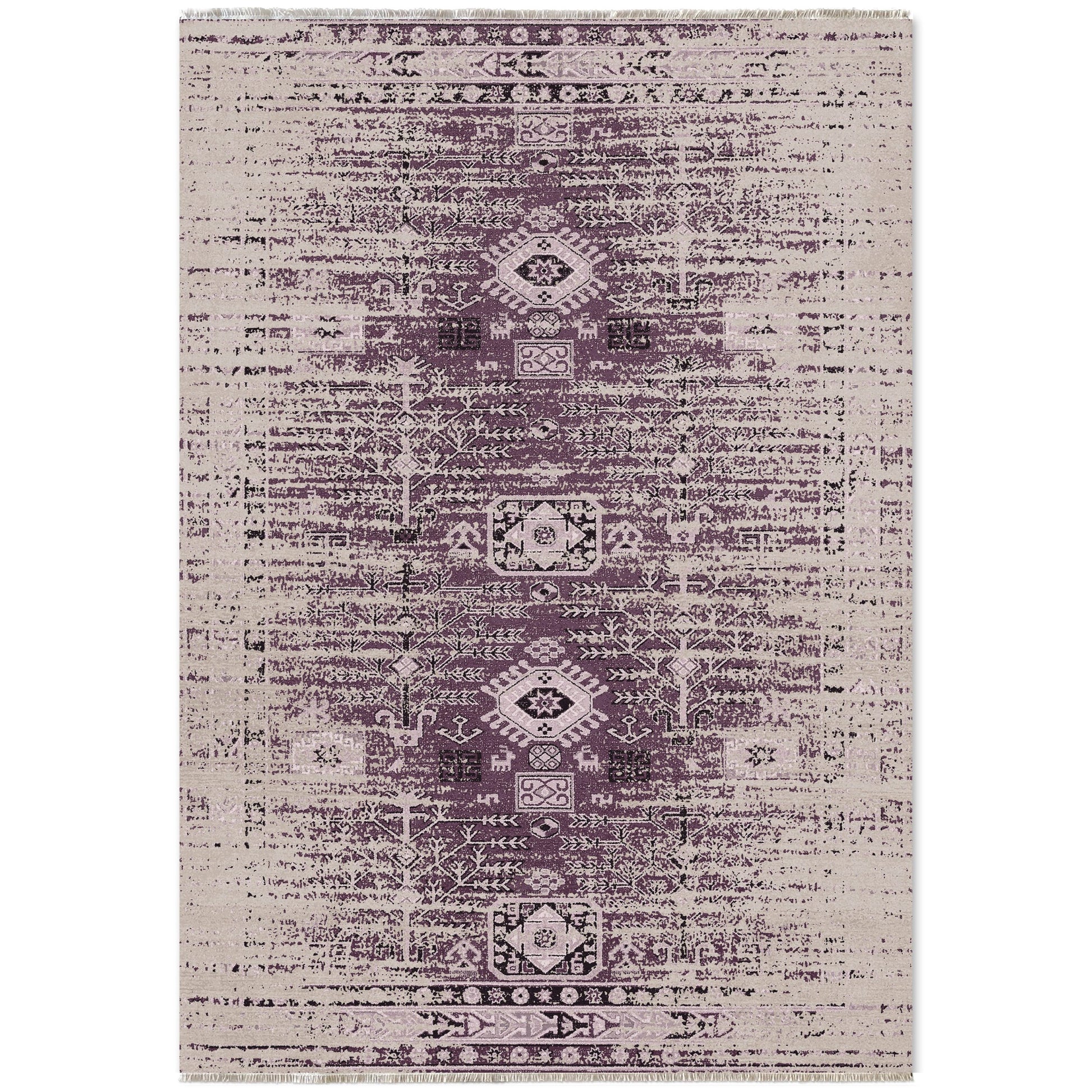 RW7085 washable chenille area rug viewed from above