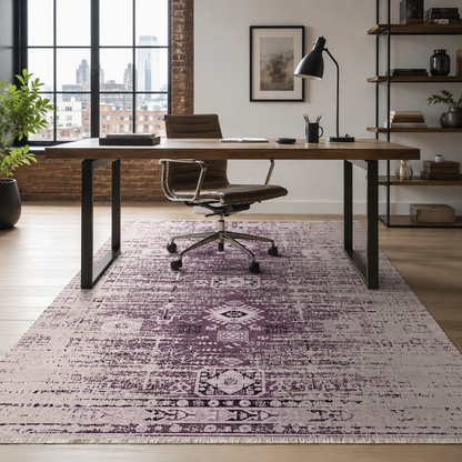 RW7085 washable chenille rug texture and pattern detail