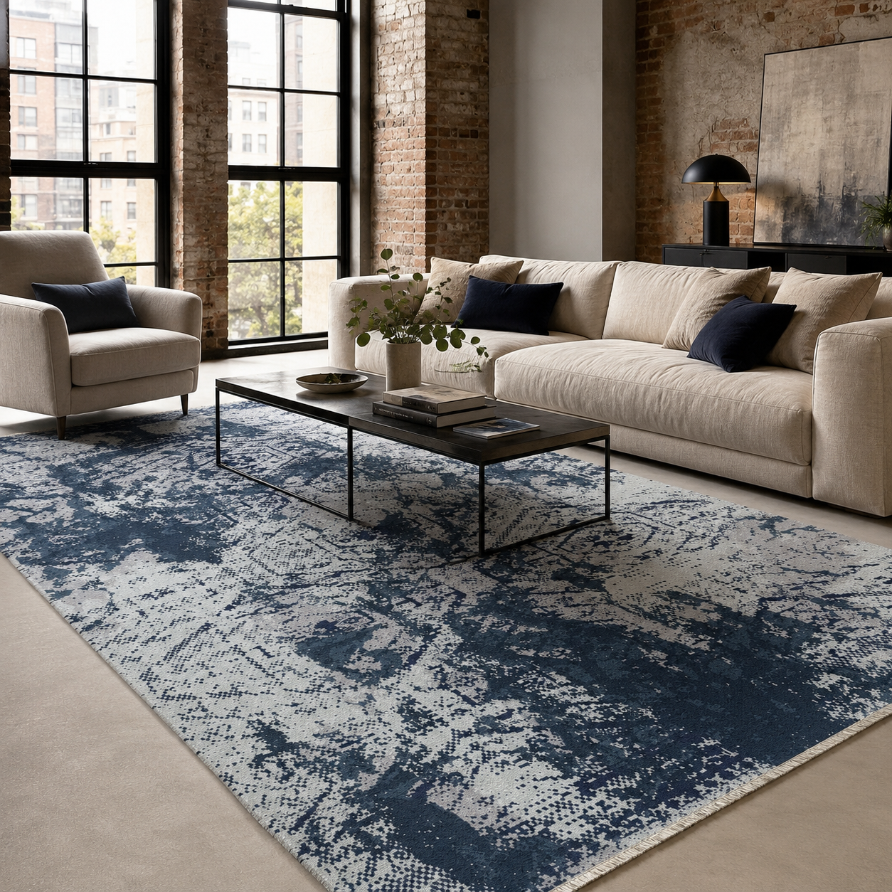 RW7087 washable chenille rug texture and pattern detail
