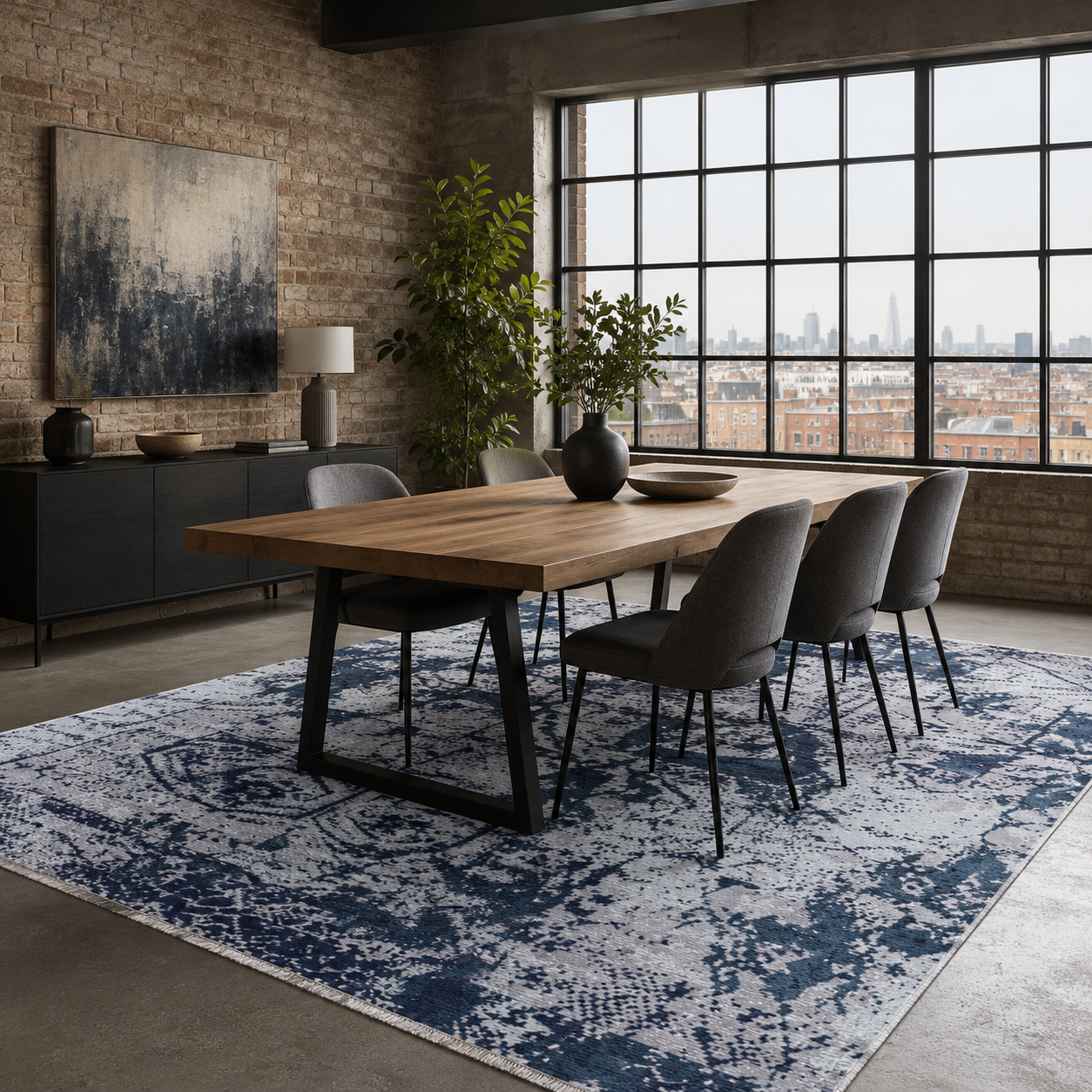 RW7087 washable chenille rug texture and pattern detail