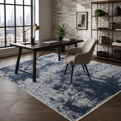 RW7087 washable chenille rug texture and pattern detail