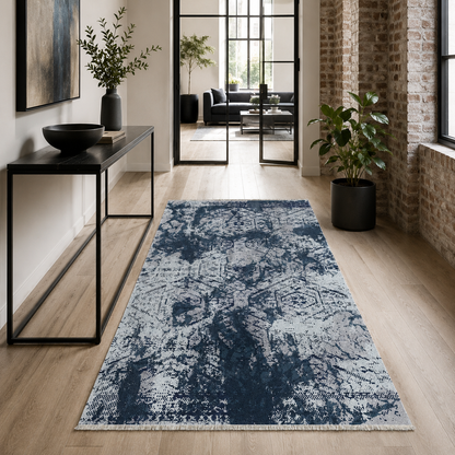 RW7087 washable chenille rug texture and pattern detail